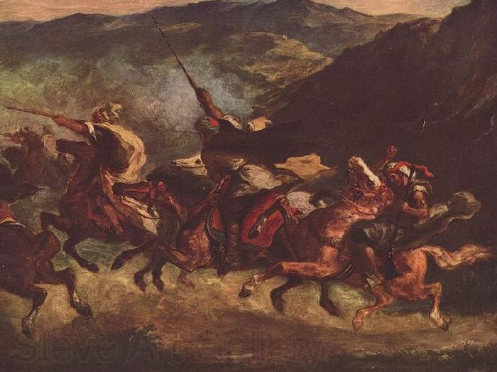 Eugene Delacroix Marokkanische Fantasia Spain oil painting art
